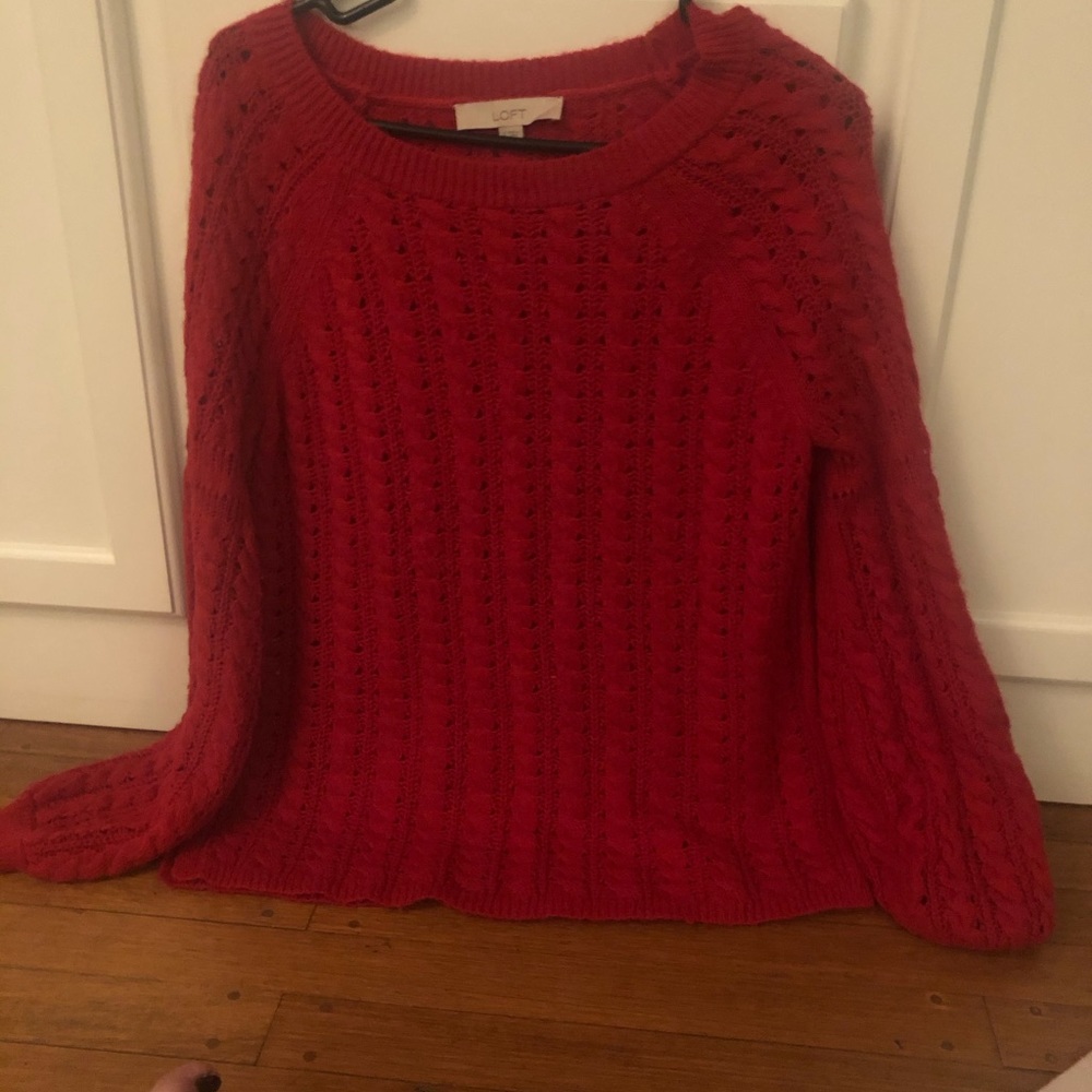 Red, Ann Taylor Loft Sweater